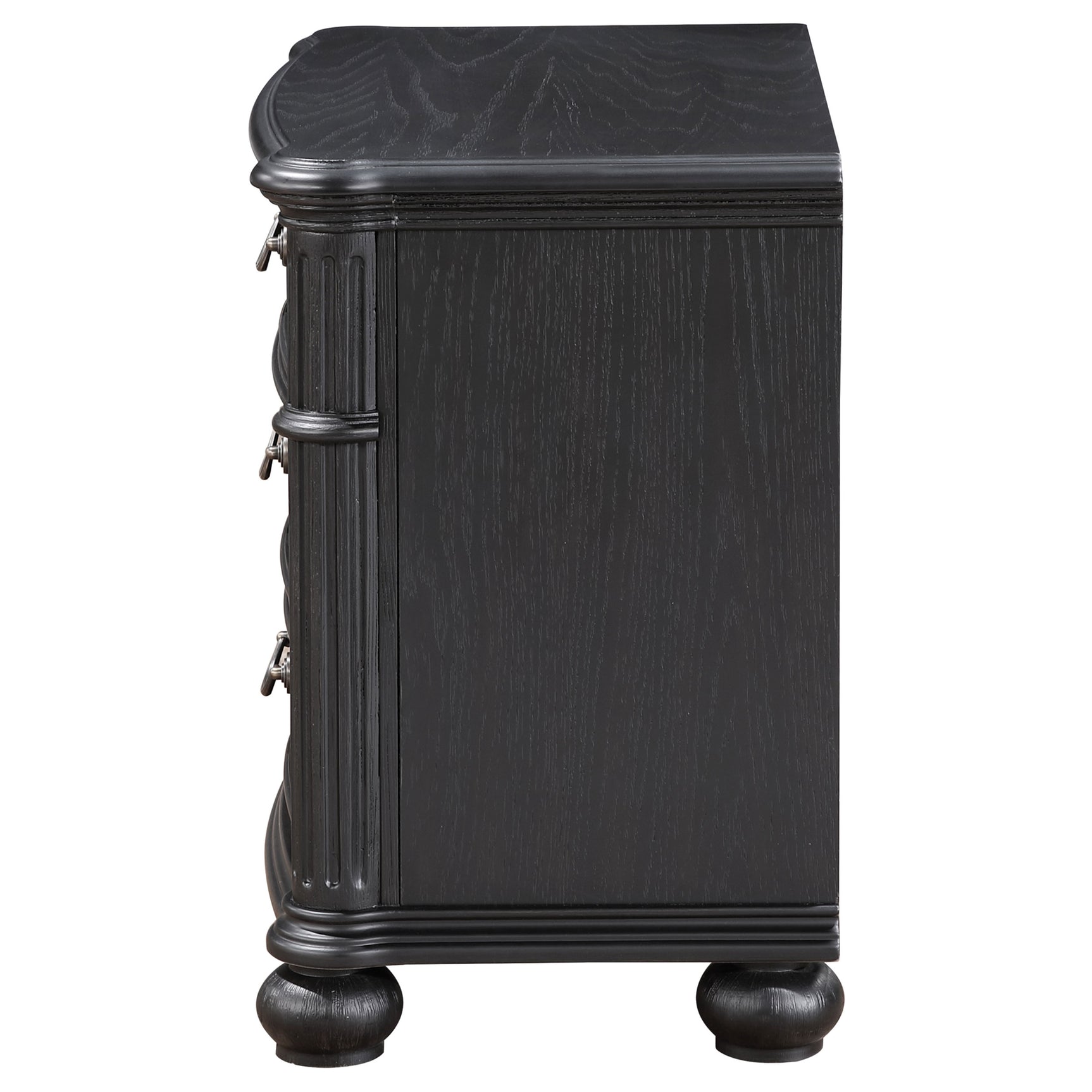 Celina Black Nightstand - Ornate Home