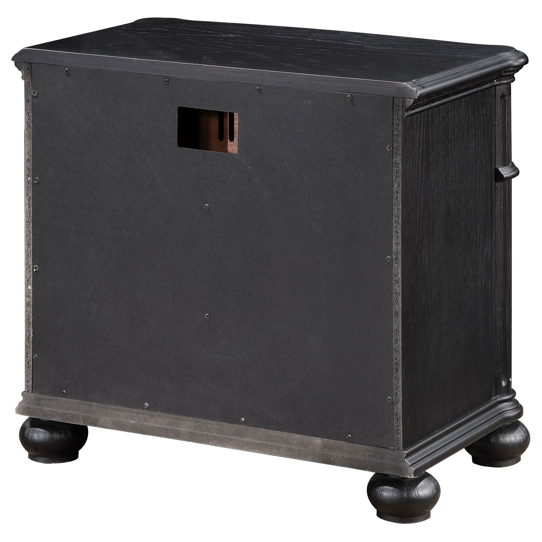 Celina Black Nightstand - Ornate Home