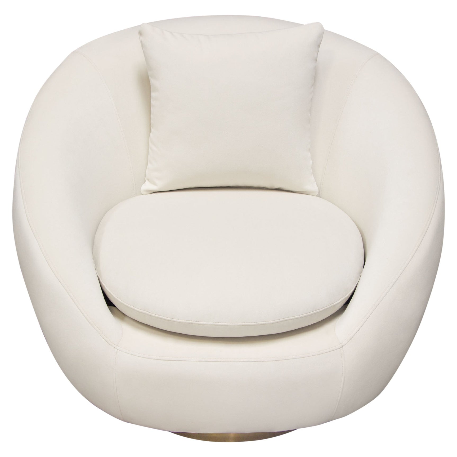 Celine Cream Swivel Accent Chair - Ornate Home