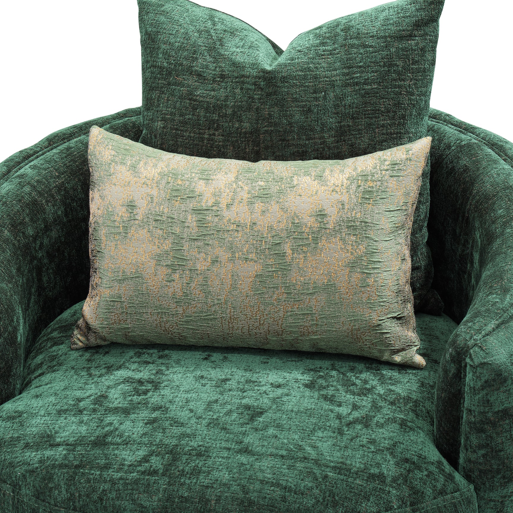 Celine Gold/Emerald Accent Chair - Ornate Home