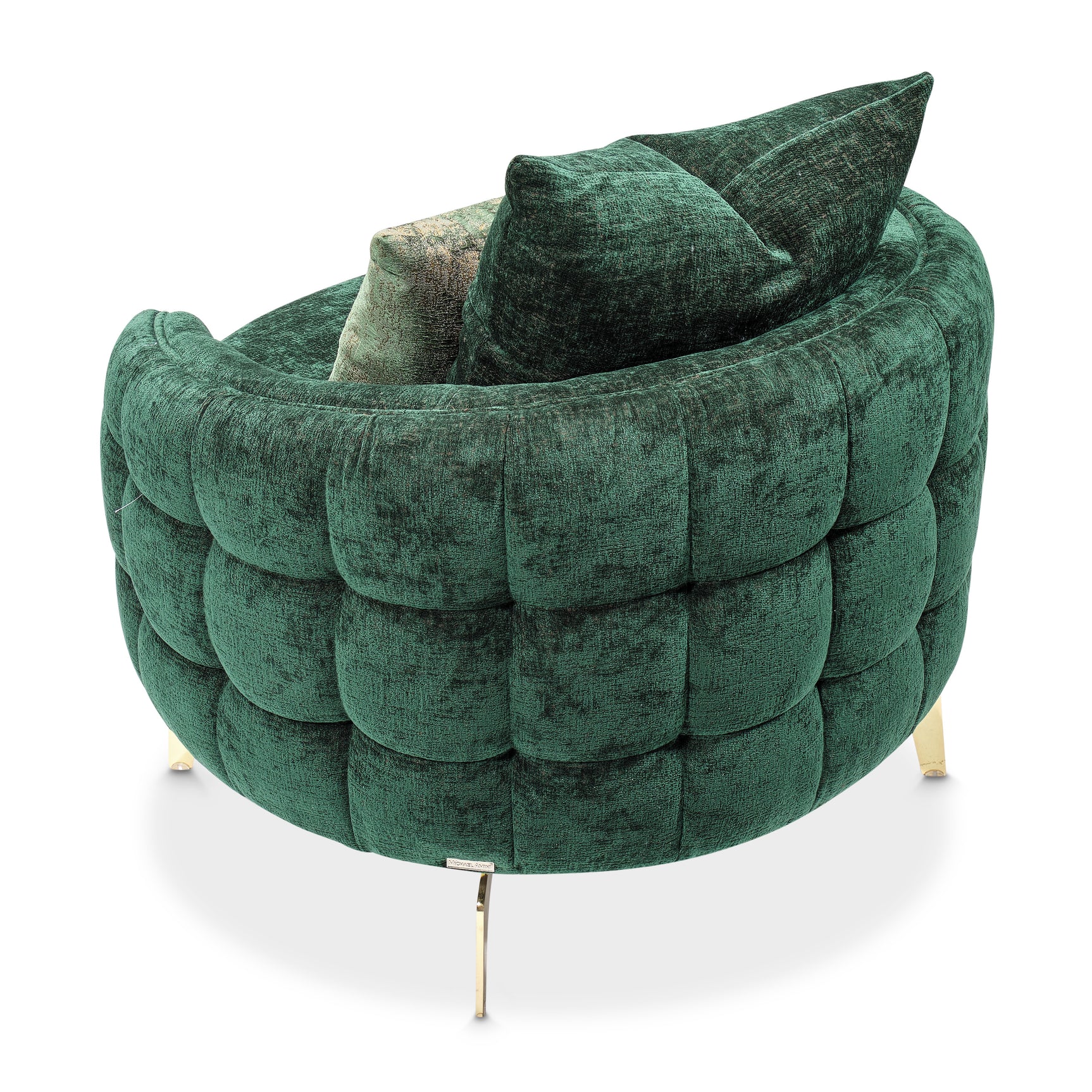 Celine Gold/Emerald Accent Chair - Ornate Home