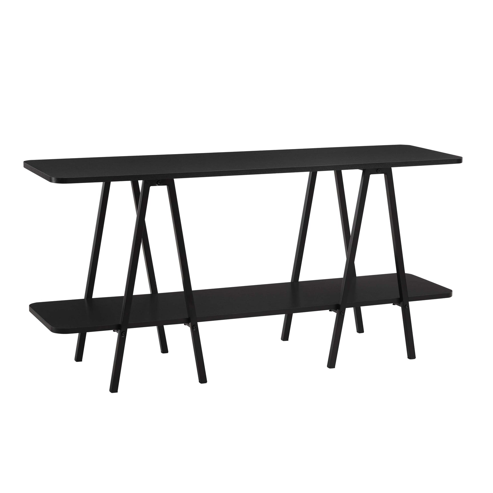 Celine Side Table Console in Black - Ornate Home