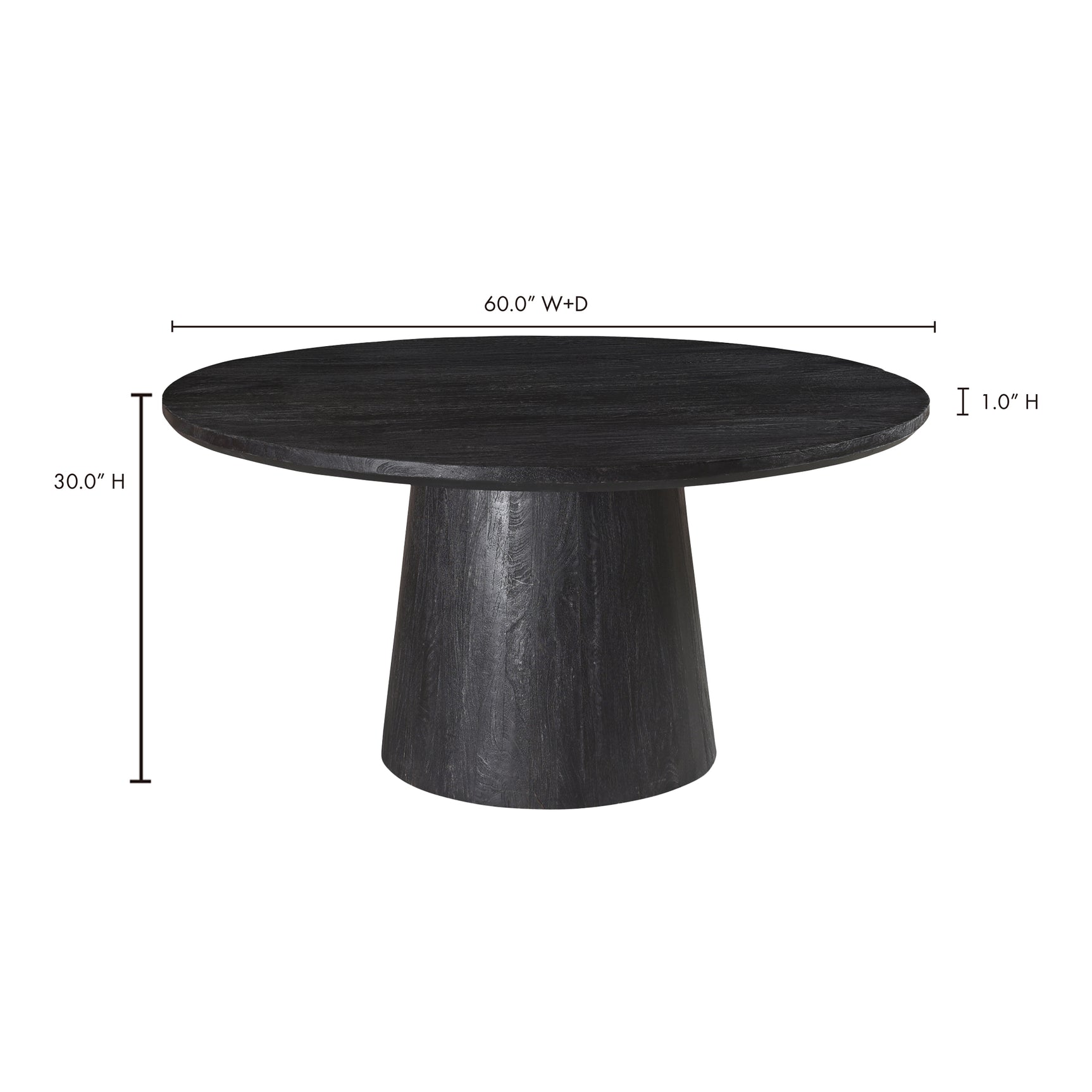 Cember Black Dining Table - Ornate Home