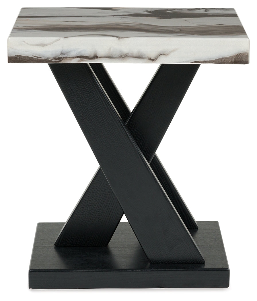 Cendill Dark Brown/White/Black Occasional Table Set (Set of 3) (Online Special Price) - Ornate Home