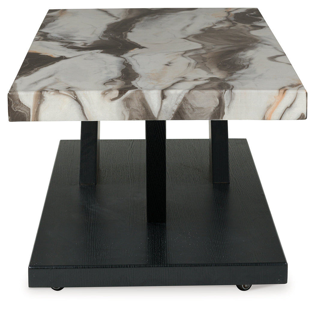 Cendill Dark Brown/White/Black Occasional Table Set (Set of 3) (Online Special Price) - Ornate Home