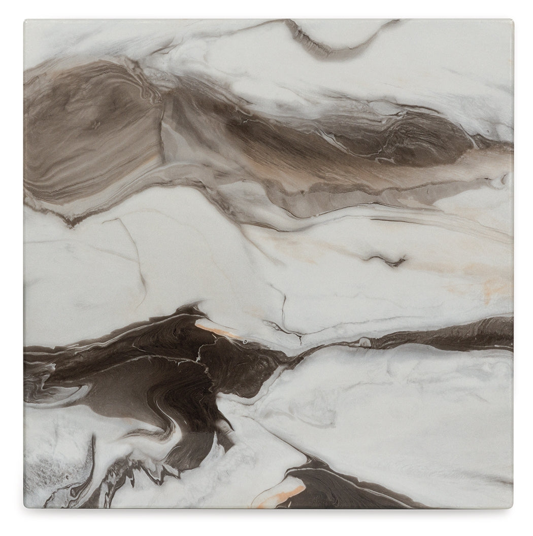 Cendill Dark Brown/White/Black Occasional Table Set (Set of 3) - Ornate Home