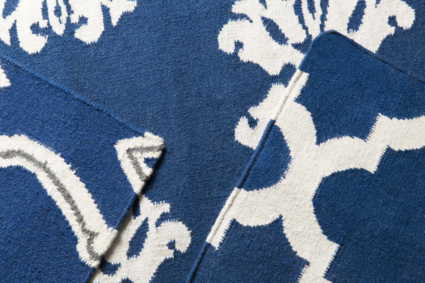 Centenary Navy Wool Area Rug - Clearance - Ornate Home