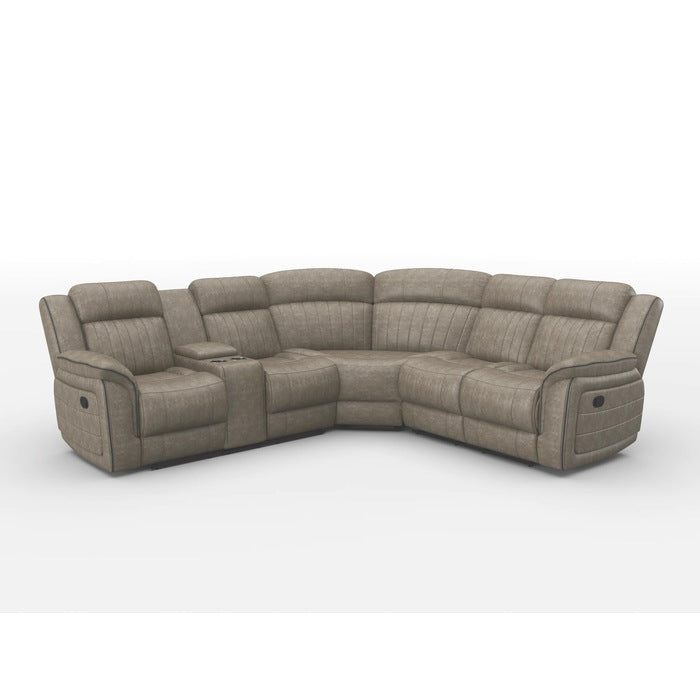 Centeroak Brown 3-Piece Reclining Sectional - Ornate Home