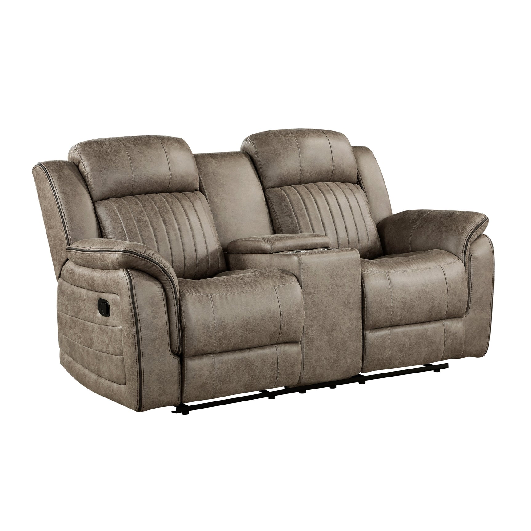 Centeroak Sandy Brown Double Reclining Loveseat - Ornate Home