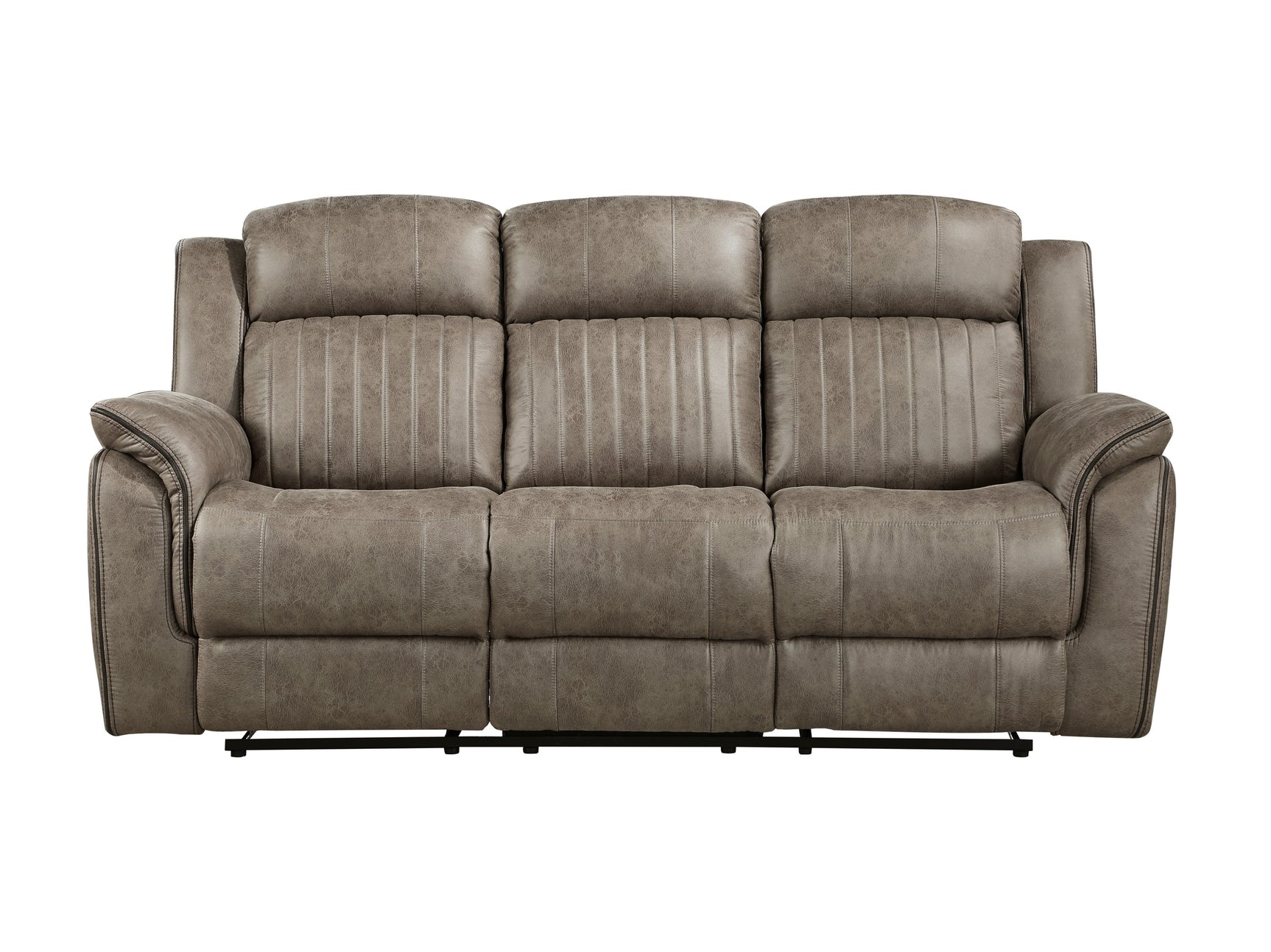 Centeroak Sandy Brown Double Reclining Sofa - Ornate Home