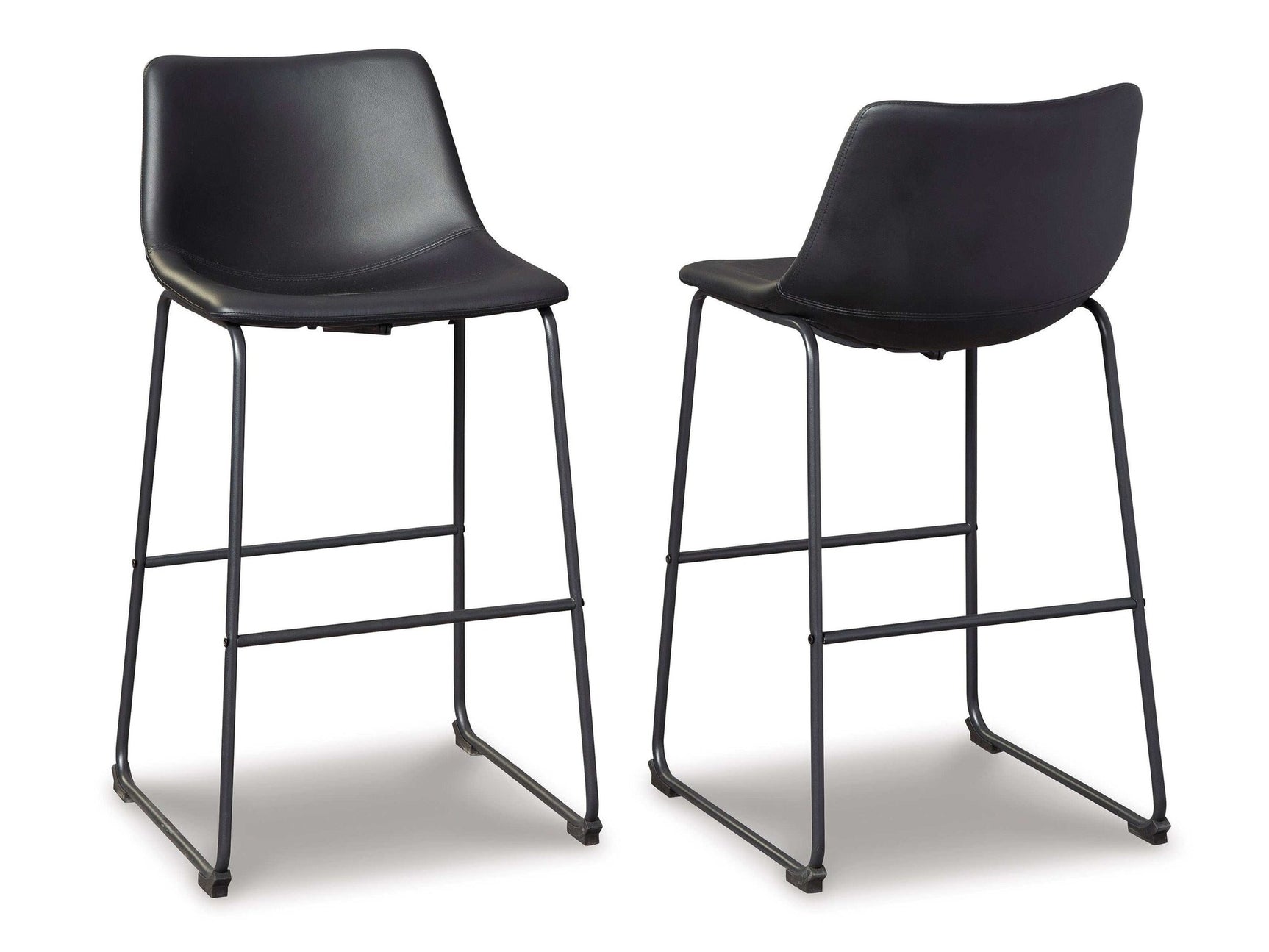 Centiar Black Pub Height Bar Stool (Set of 2) (Online Special Price) - Ornate Home