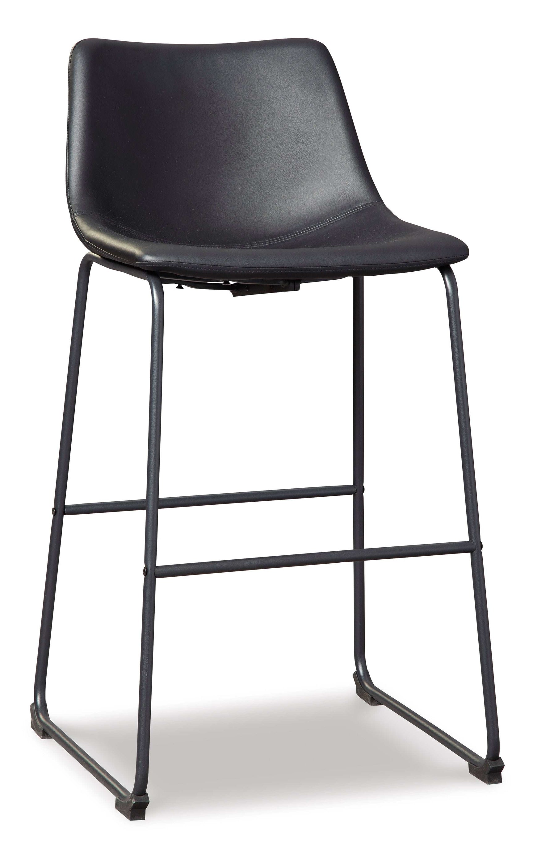 Centiar Black Pub Height Bar Stool (Set of 2) - Ornate Home