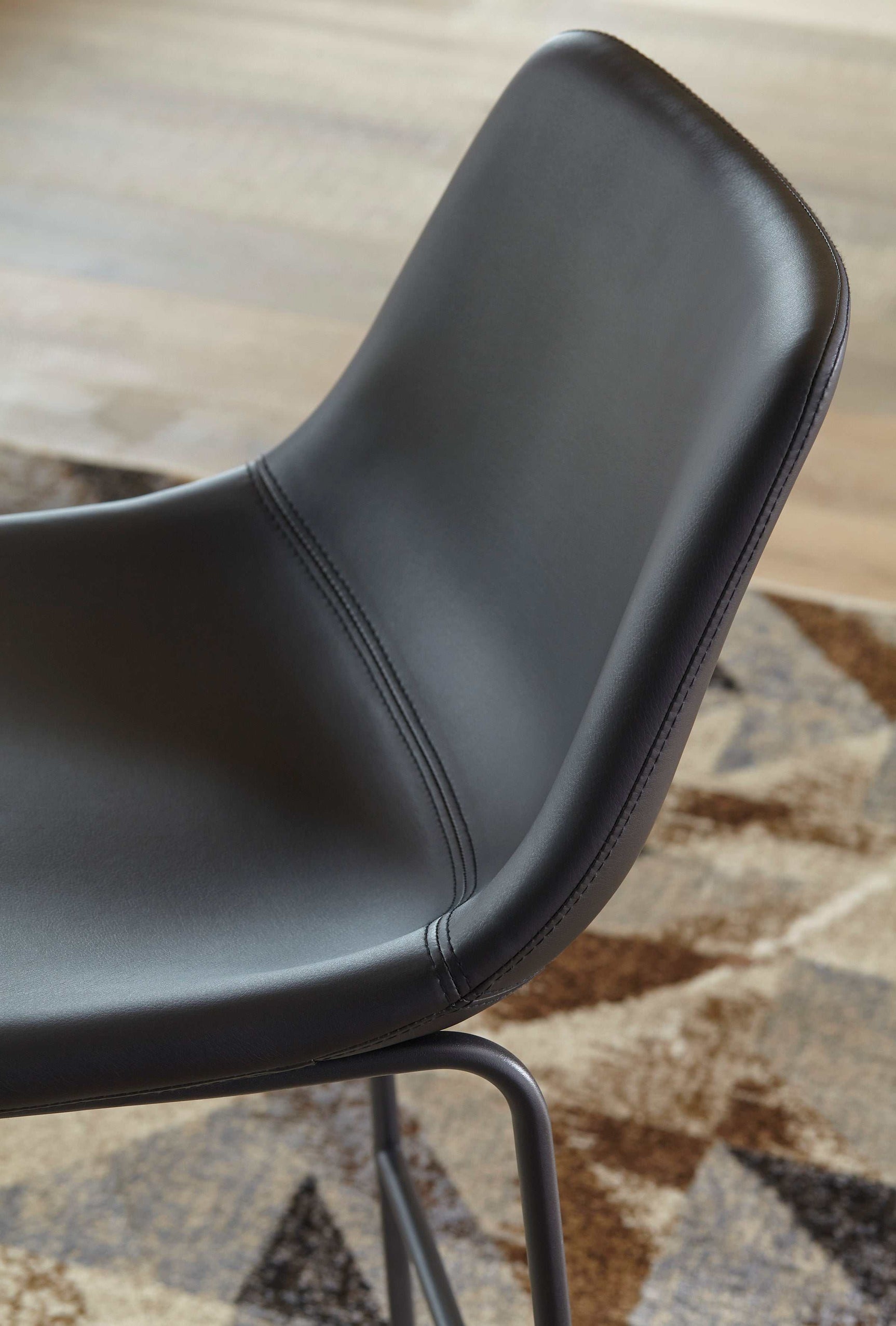 Centiar Black Pub Height Bar Stool (Set of 2) - Ornate Home