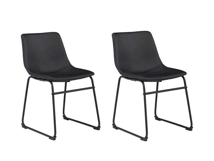 Centiar Black Side Chair (Set of 2) (Online Special Price) - Ornate Home
