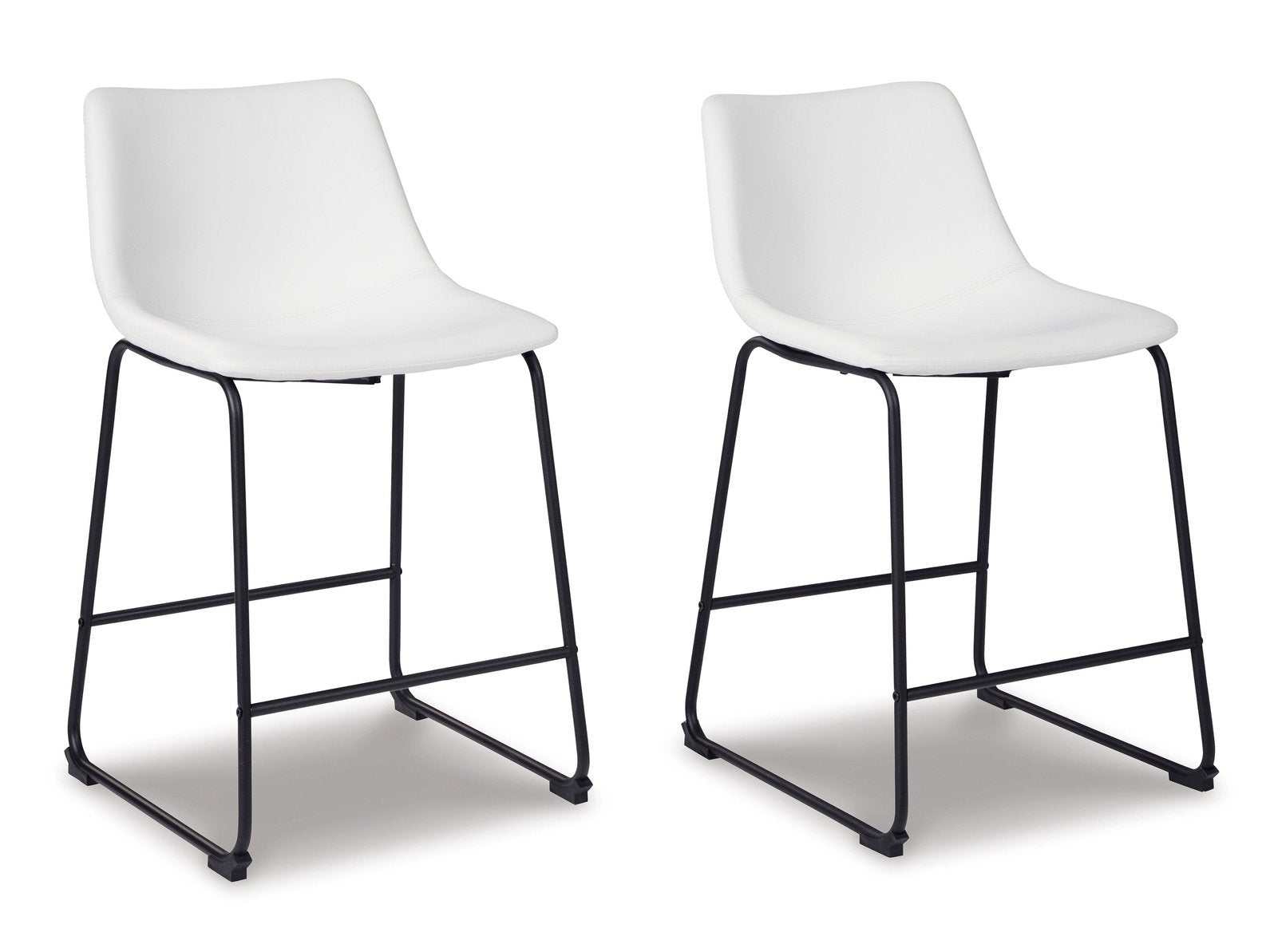Centiar White Counter Height Chair (Set of 2) (Online Special Price) - Ornate Home