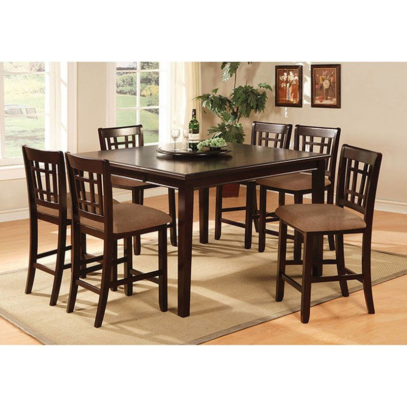 Central Park Dark Cherry Square Counter Height Table - Ornate Home