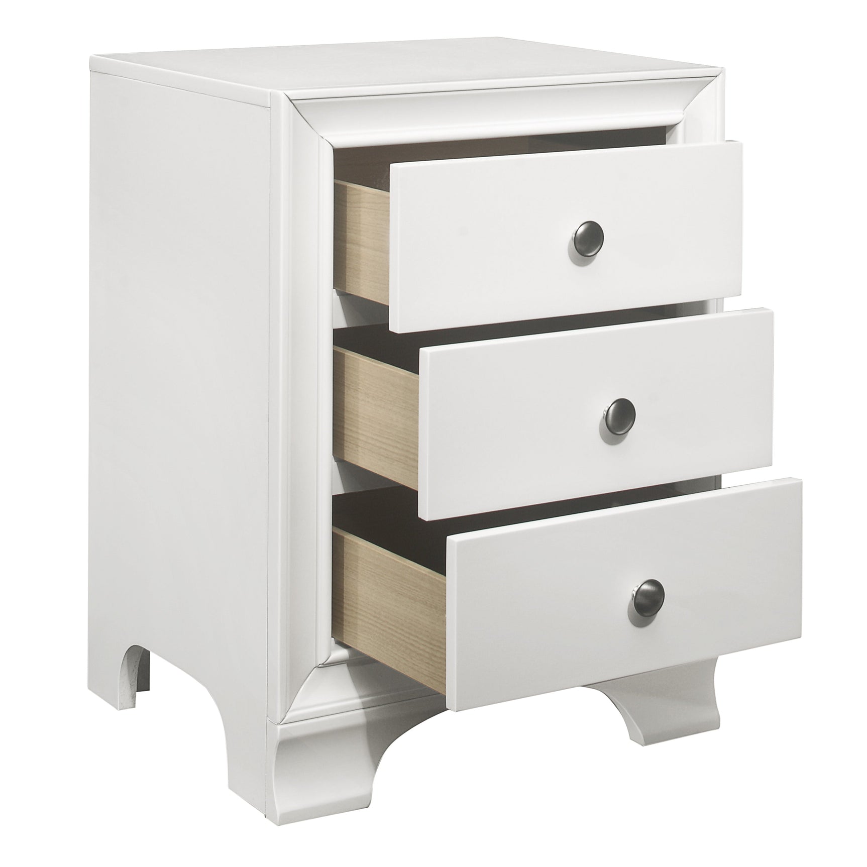 Centralia White Nightstand - Ornate Home