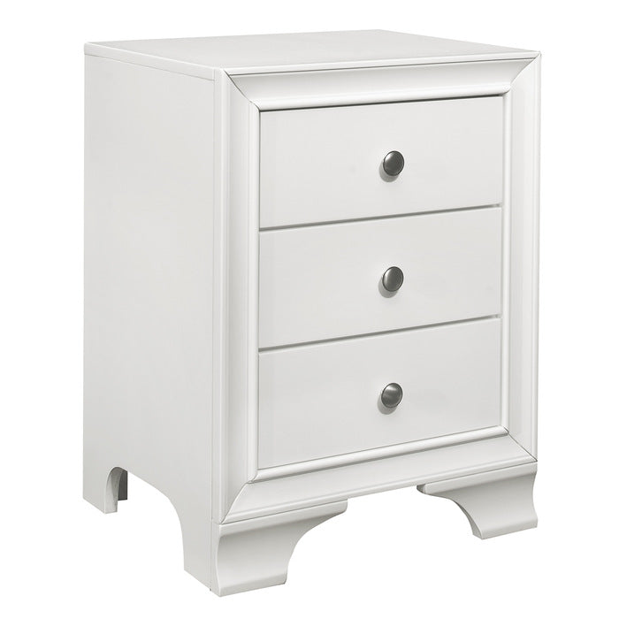 Centralia White Nightstand - Ornate Home