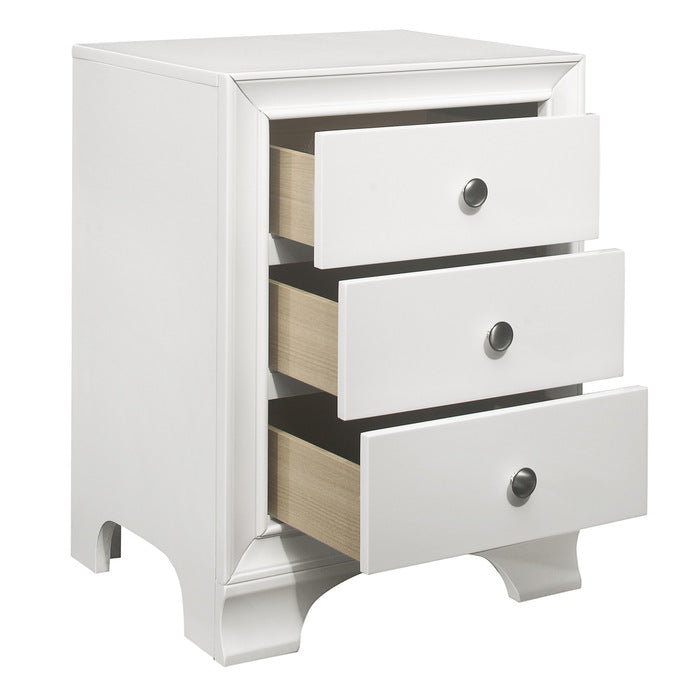 Centralia White Nightstand - Ornate Home