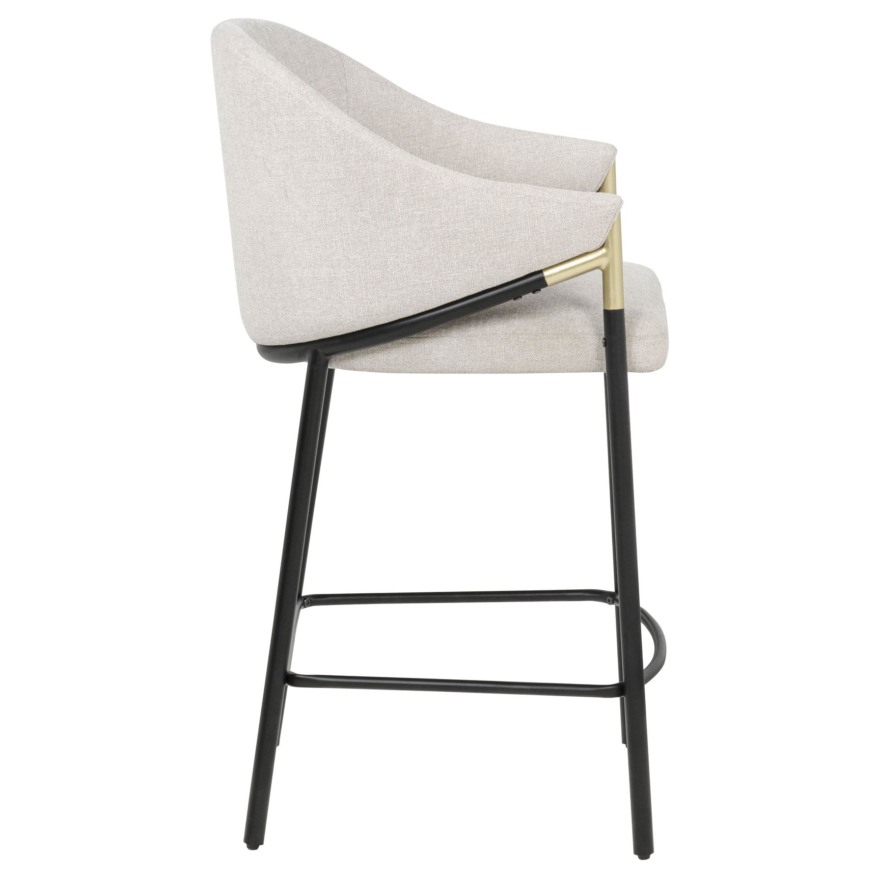 Chadwick Beige Fabric Upholstered Counter Height Chair (Set of 2) - Ornate Home