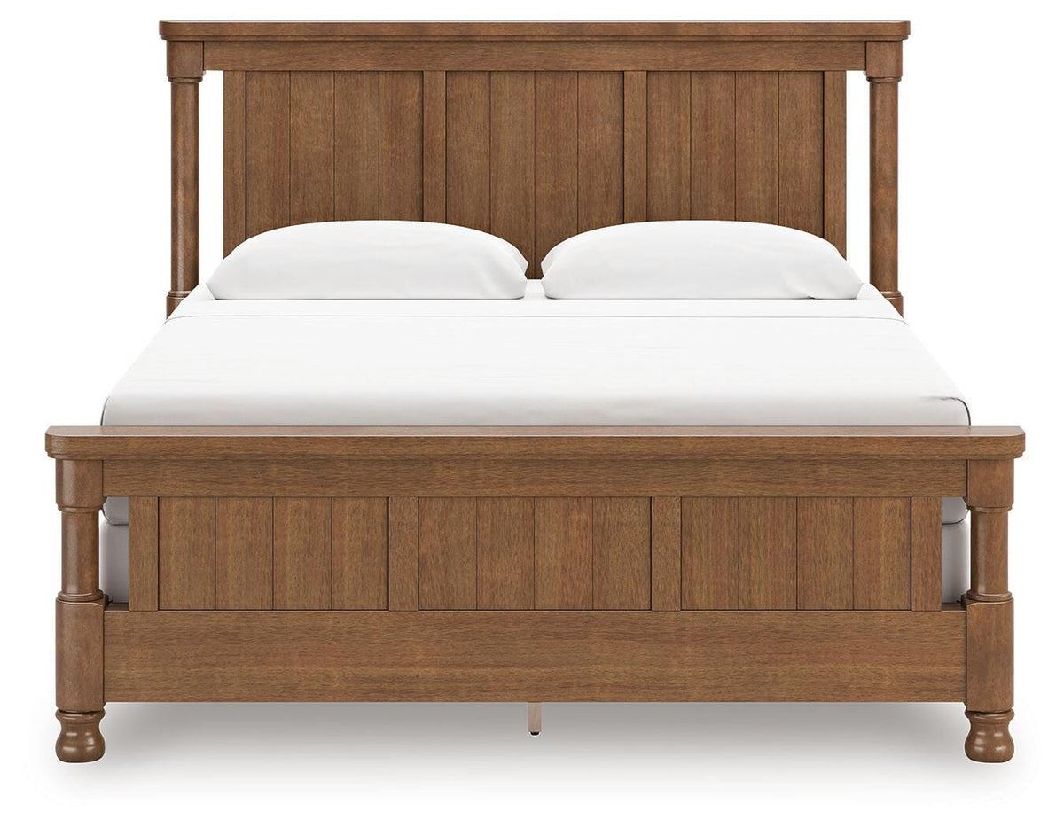 Chadworth Brown King Poster Bed (Online Special Price) - Ornate Home