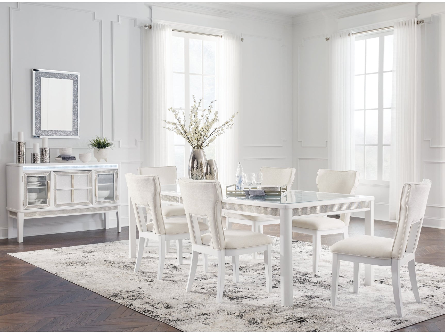 Chalanna Dining Table and 6 Chairs (Online Special Price) - Ornate Home