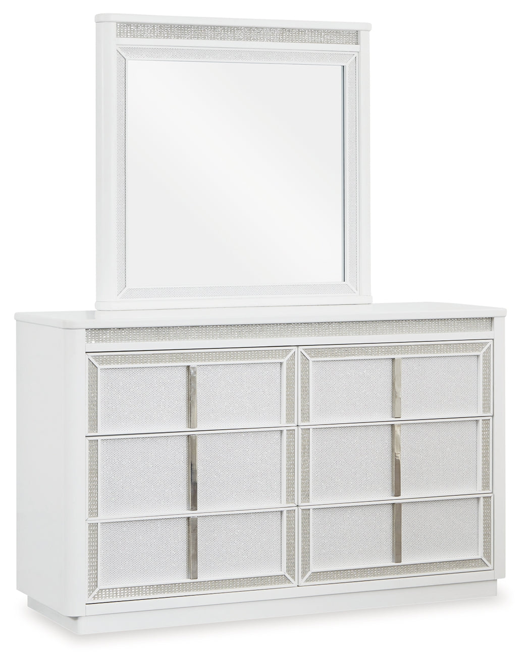 Chalanna Queen Upholstered Storage Bedroom Set with Dresser and Mirror (Online Special Price) - Ornate Home