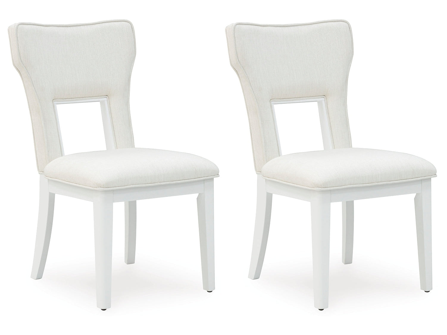 Chalanna White Dining Chair ( Set of 2) - Ornate Home