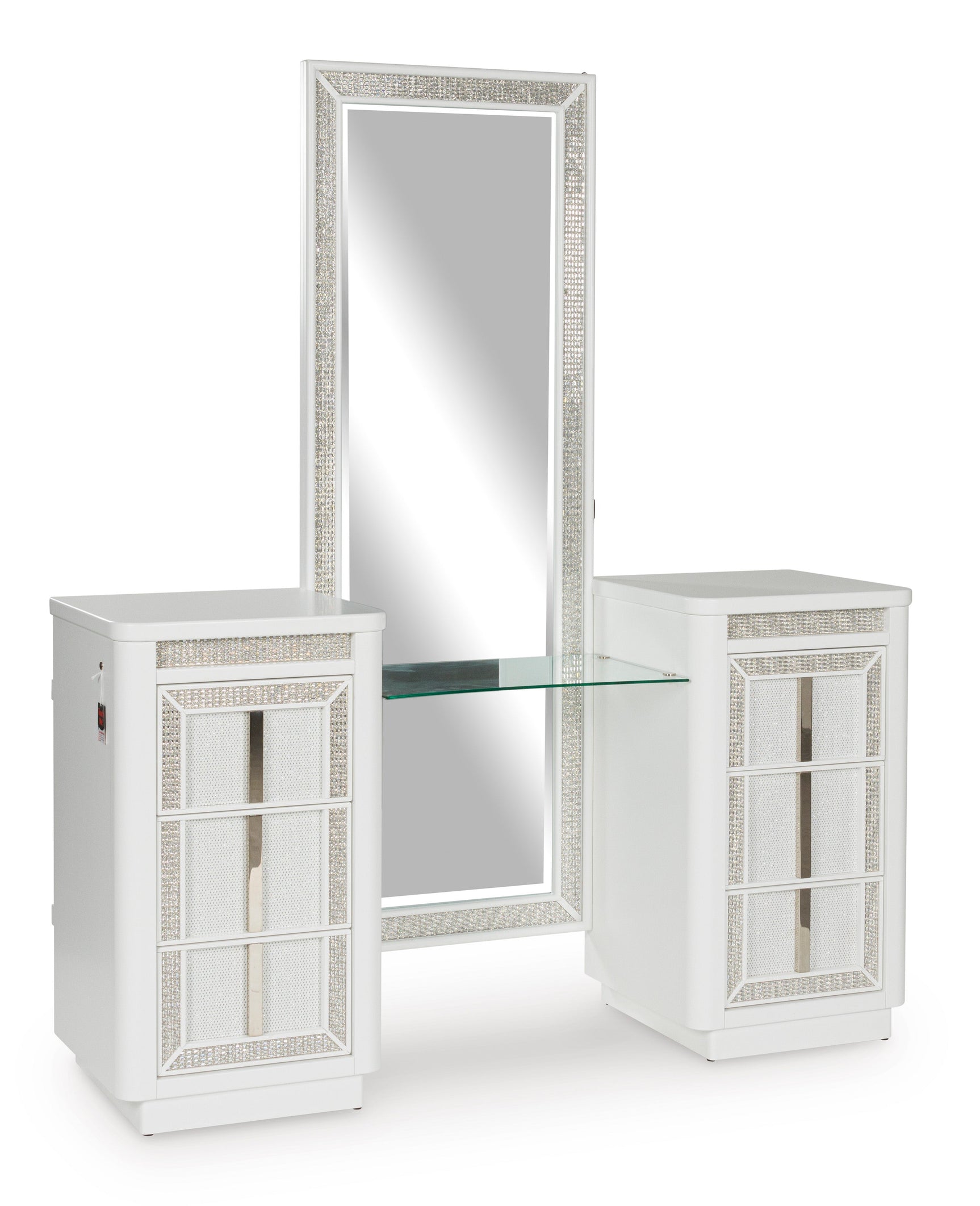 Chalanna White Vanity with Mirror (Online Special Price) - Ornate Home