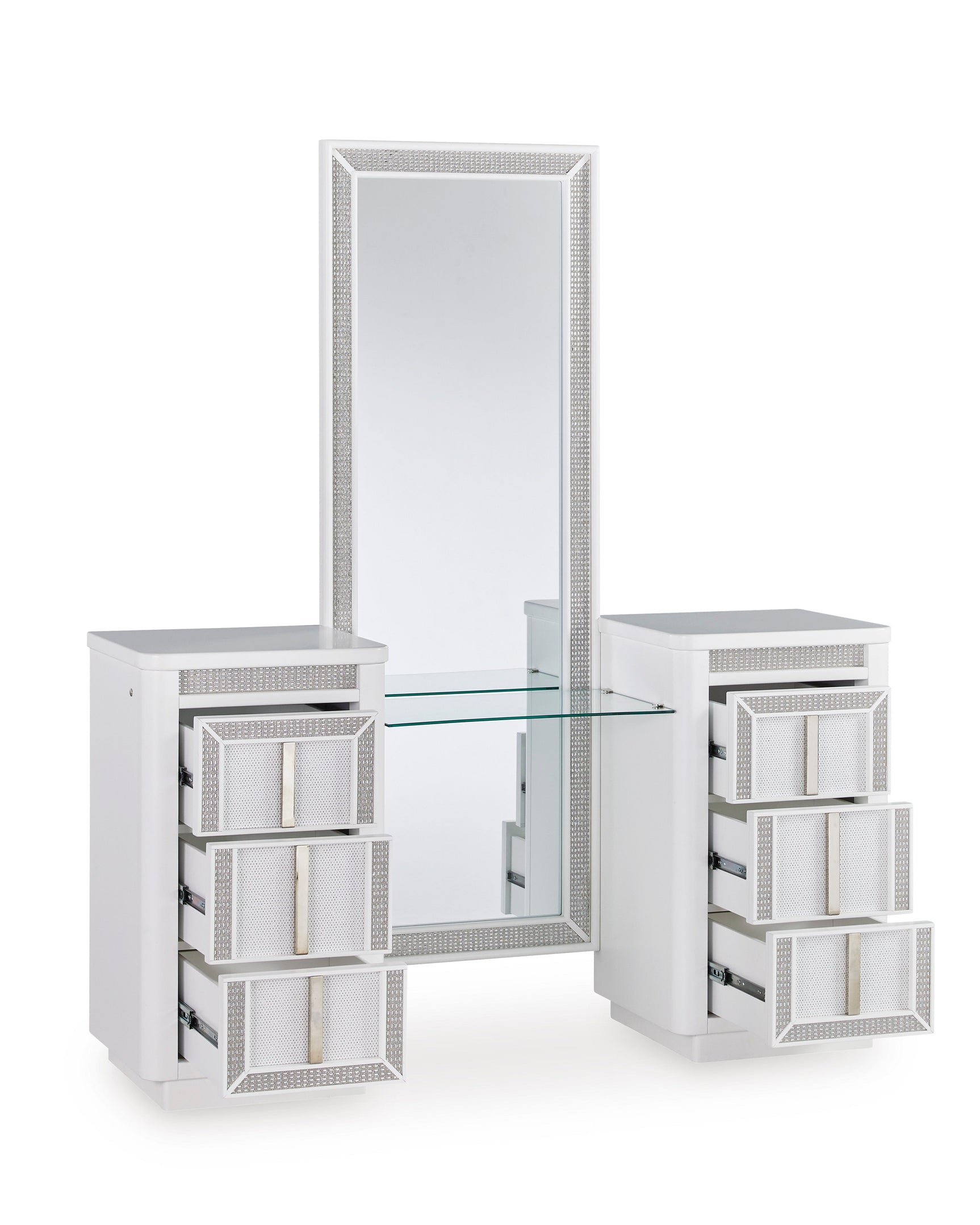 Chalanna White Vanity with Mirror (Online Special Price) - Ornate Home