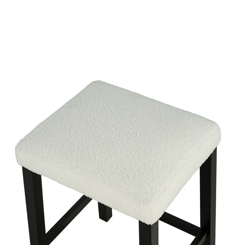 Chalcedony Black/White/Ivory 3 Pc. Counter Ht. Table Set w/ USB - Ornate Home