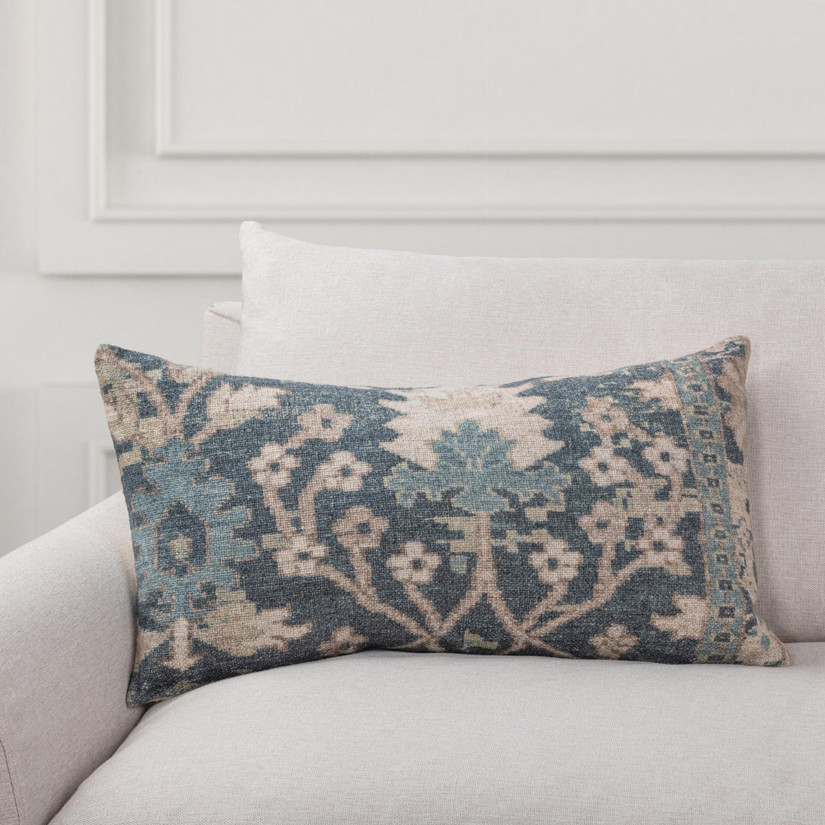 Chalet Pond Blue 14"x26" Throw Pillow (Set of 2)