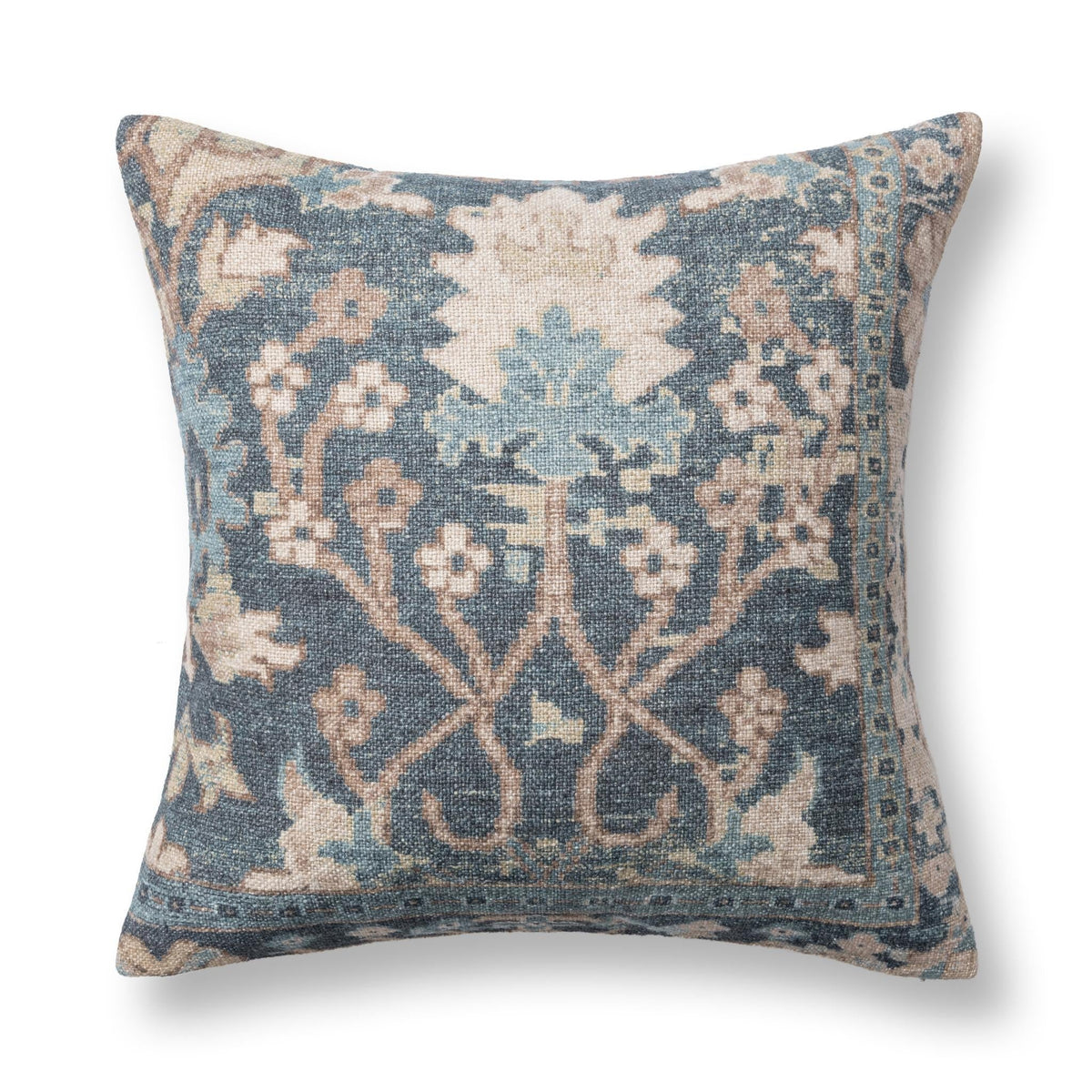 Chalet Pond Blue 22"x22" Throw Pillow (Set of 2)
