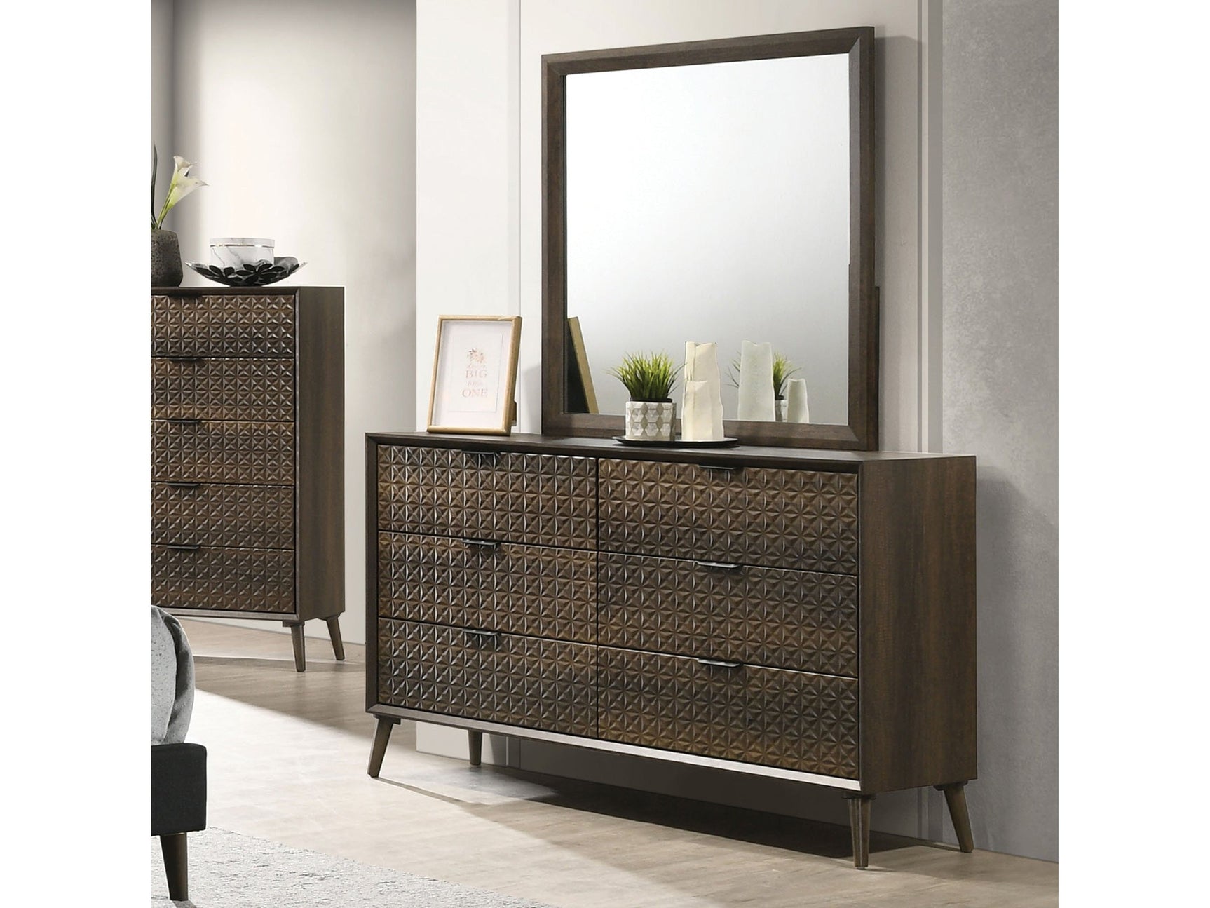 Chalfont Dark Brown Dresser - Ornate Home