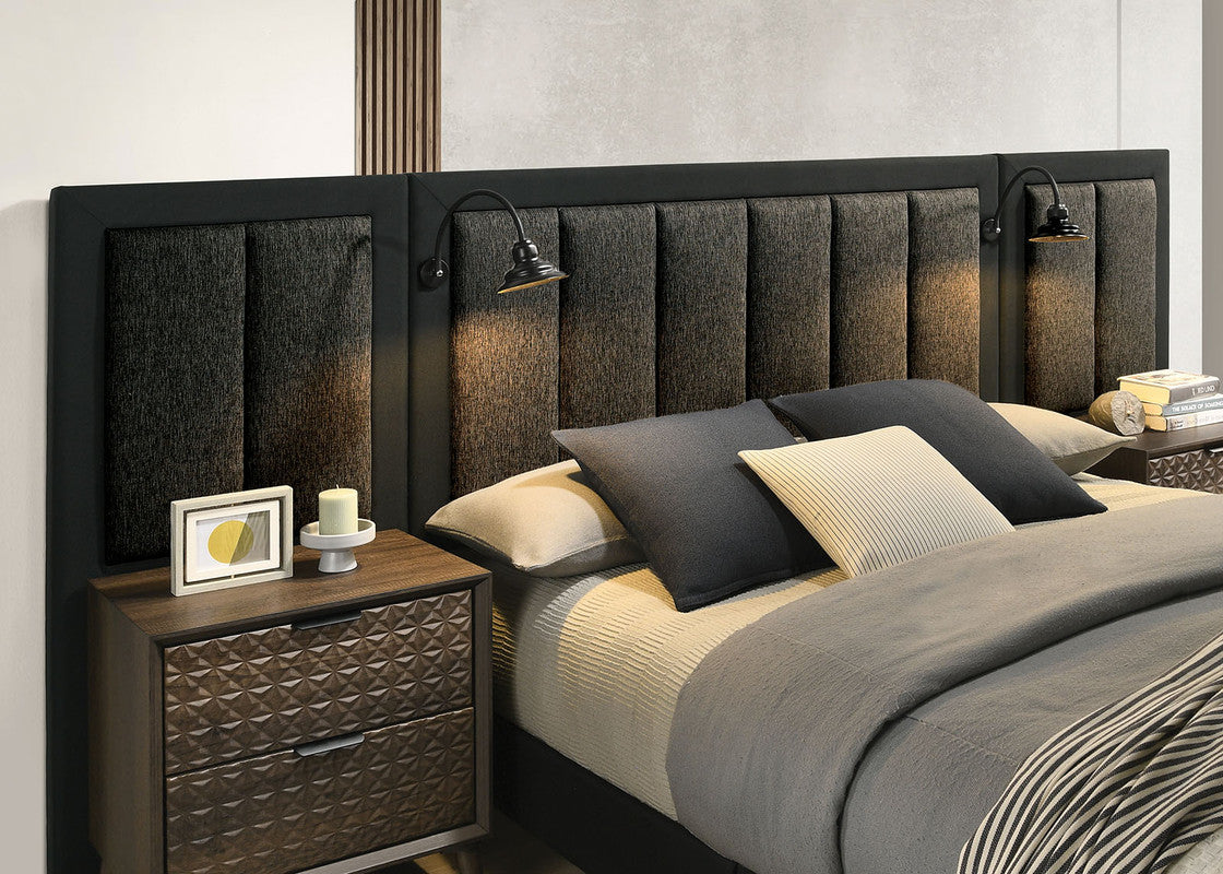 Chalfont Dark Brown E.King E.King Wall Panel (2/CTN) - Ornate Home