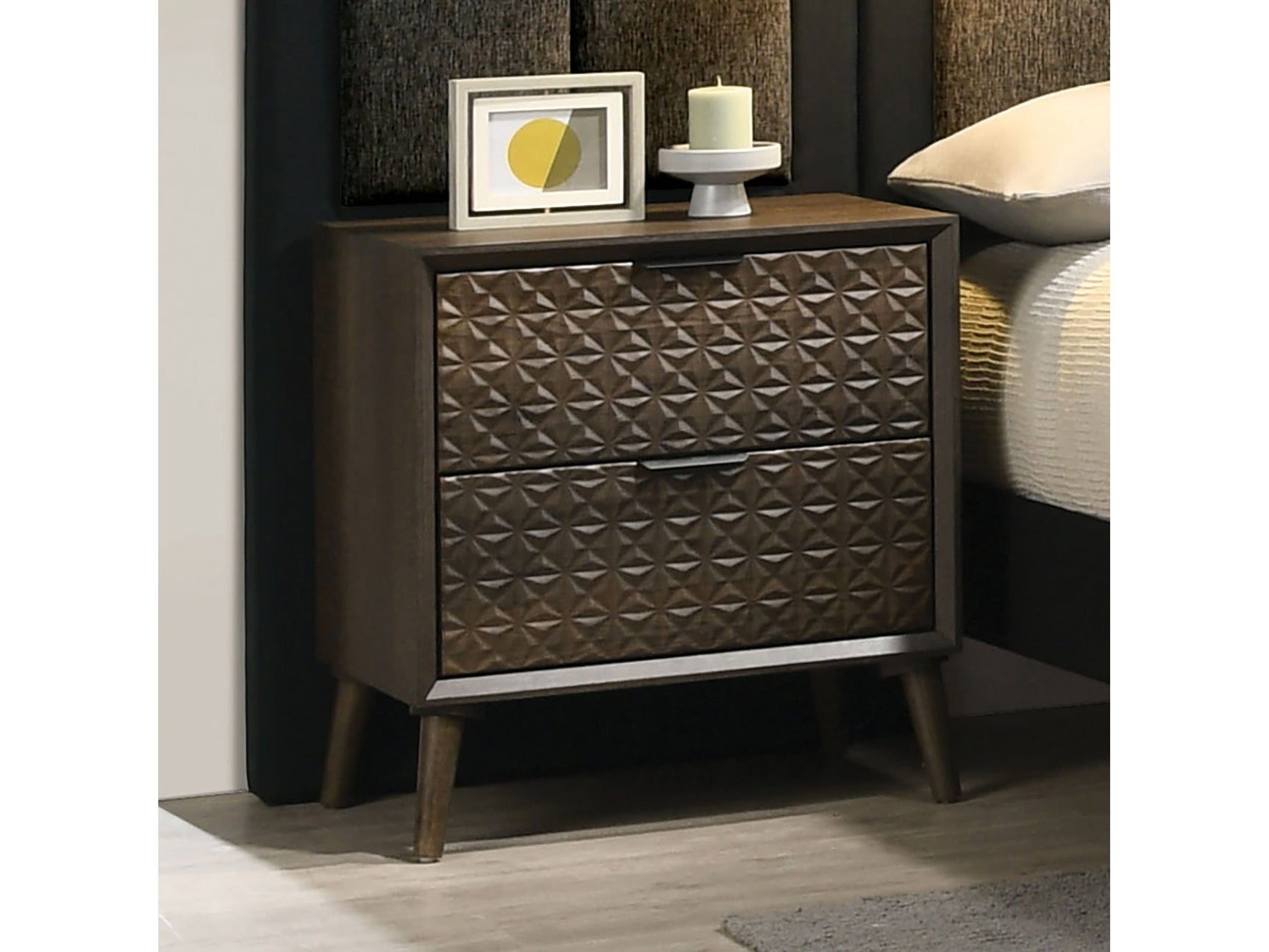 Chalfont Dark Brown Nightstand - Ornate Home
