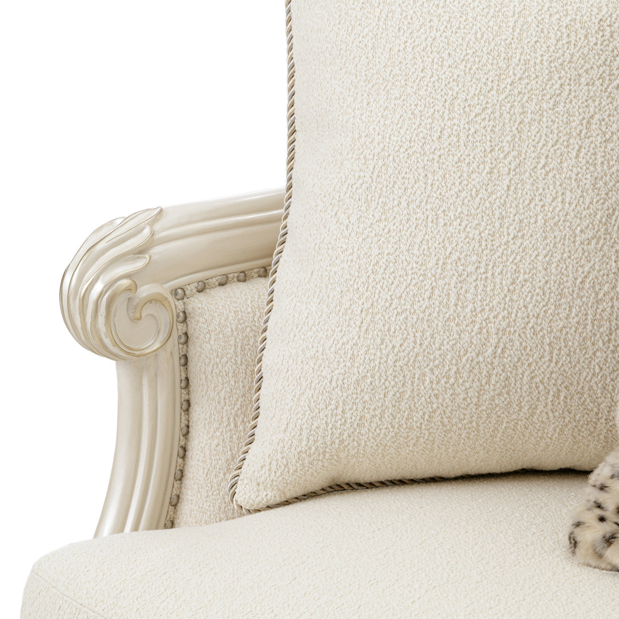Chamberi Classic Pearl/French Vanilla Sectional Sofa - Ornate Home