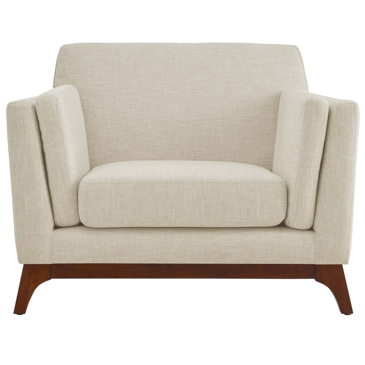Chance Beige Upholstered Fabric Armchair - Ornate Home