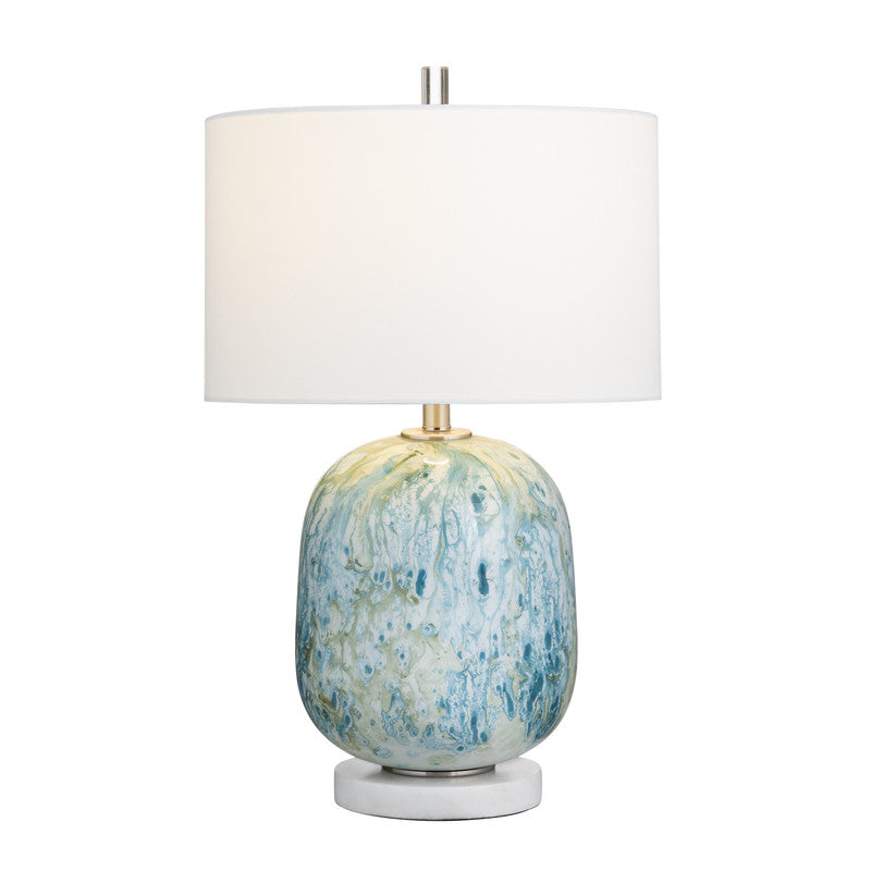 Channing Blue/White Table Lamp - Ornate Home