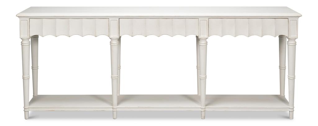 Chantal White Console Table - Ornate Home