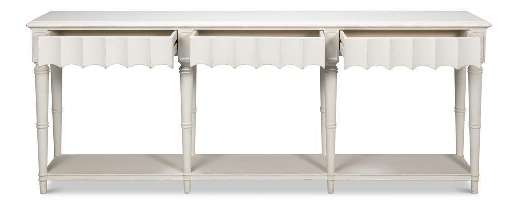 Chantal White Console Table - Ornate Home