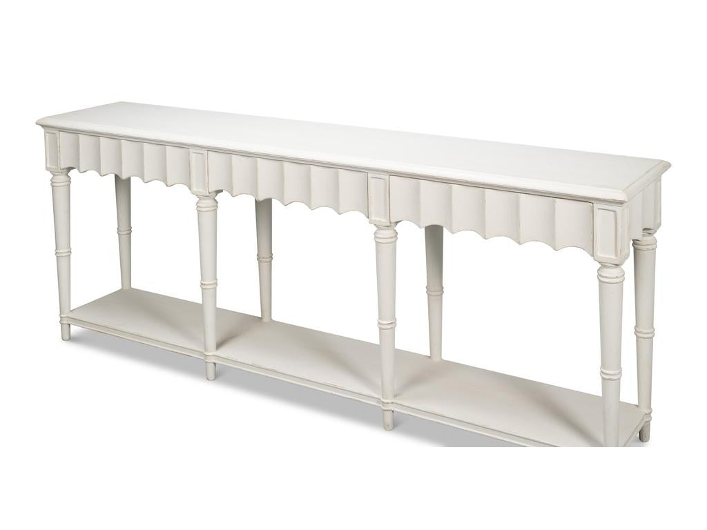 Chantal White Console Table - Ornate Home