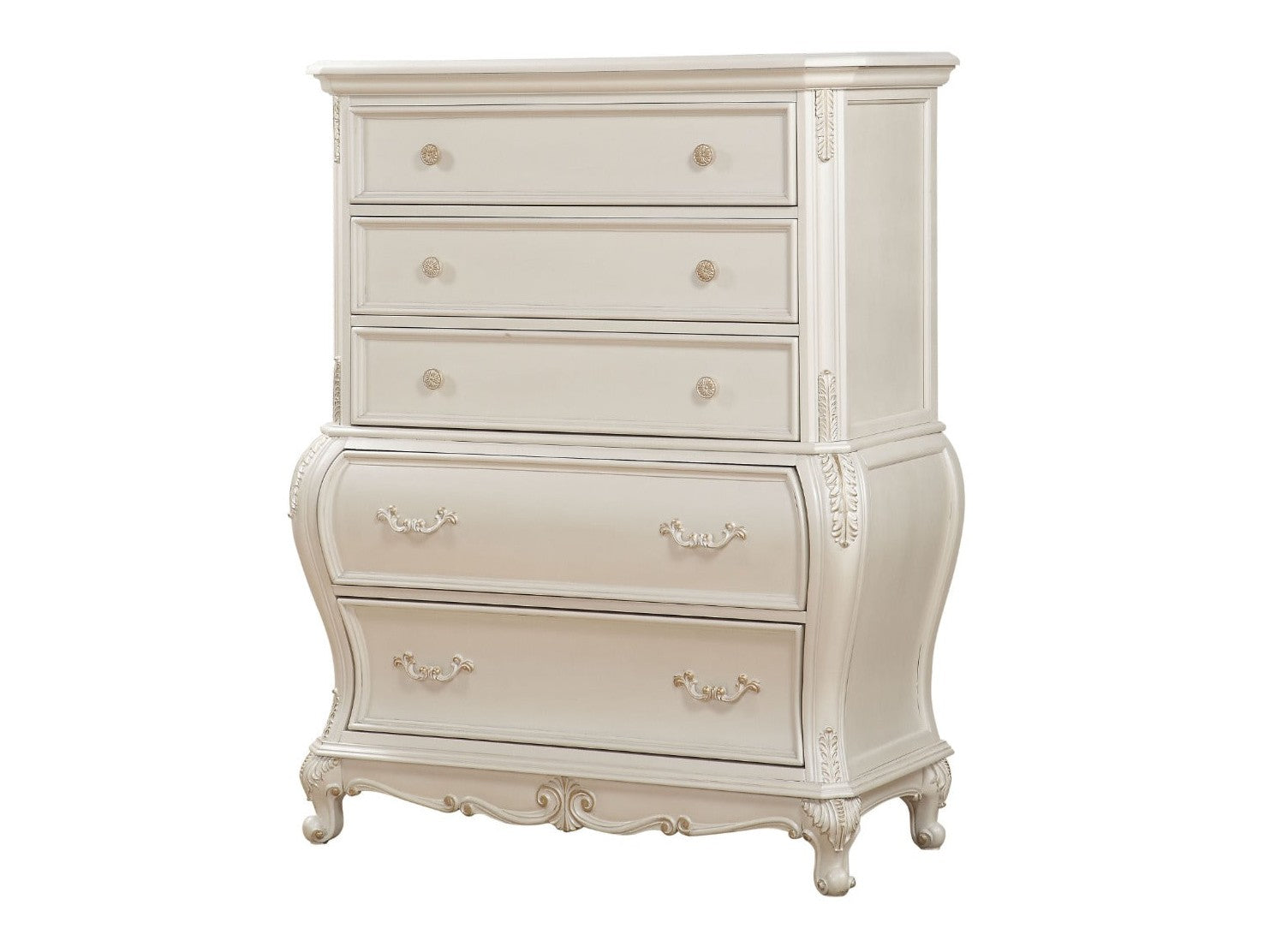 Chantelle Pearl White Chest - Ornate Home
