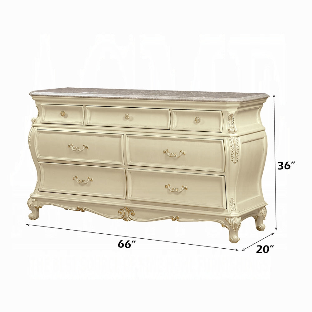 Chantelle Pearl White Dresser - Ornate Home