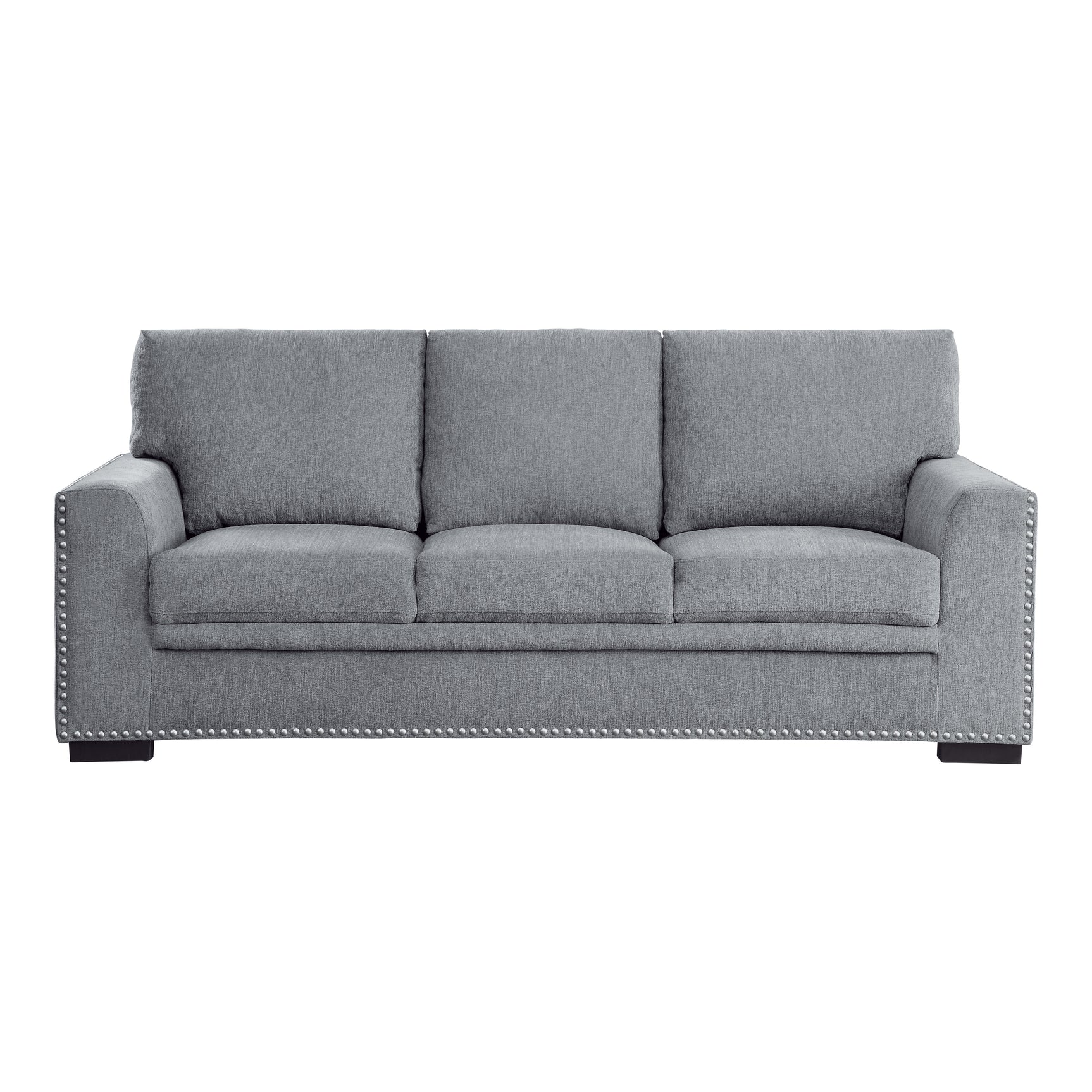 Charcoal Dark Gray Sofa & Loveseat - Ornate Home