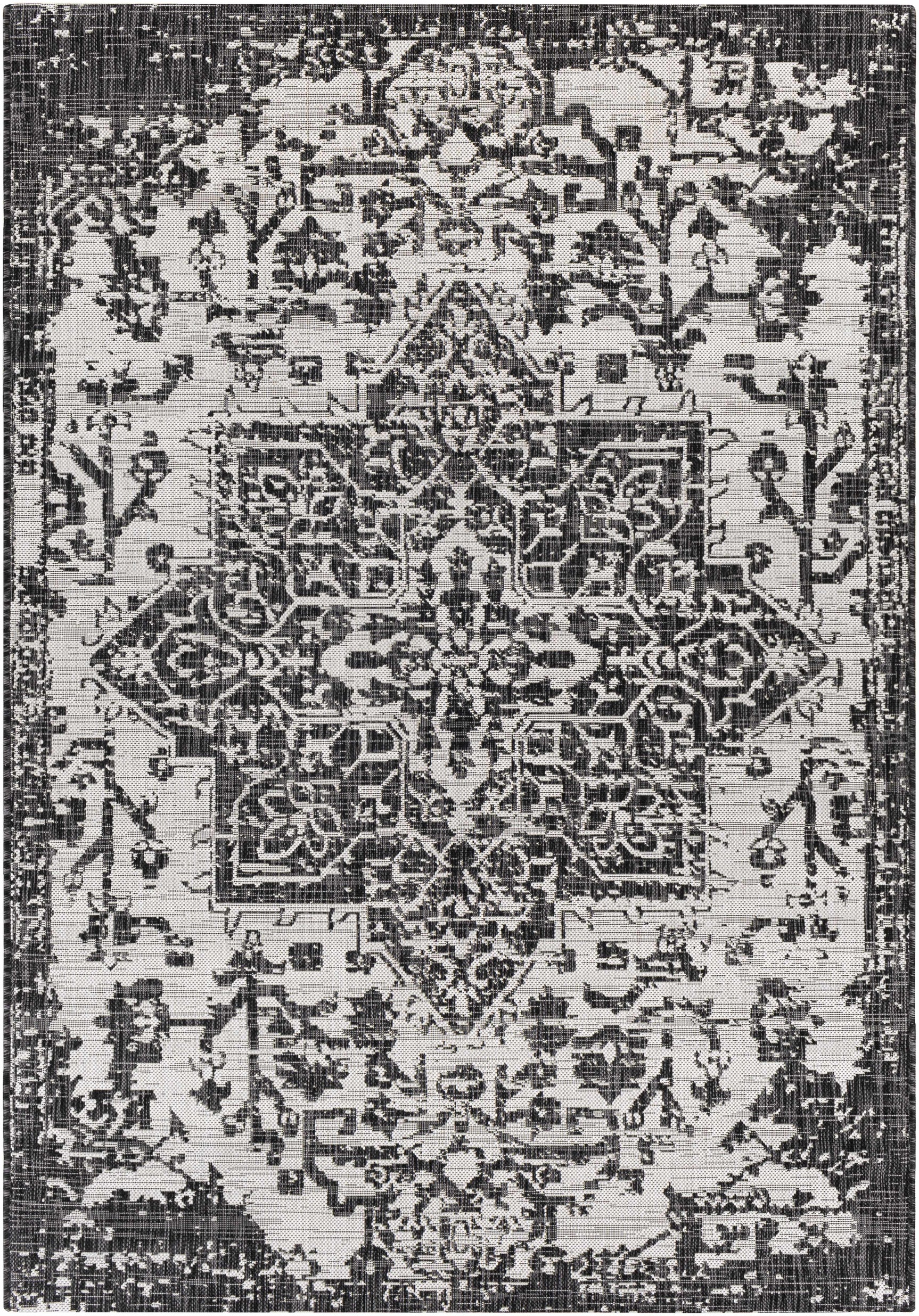 Charcoal Kilmacolm Indoor & Outdoor Area Rug - Clearance - Ornate Home