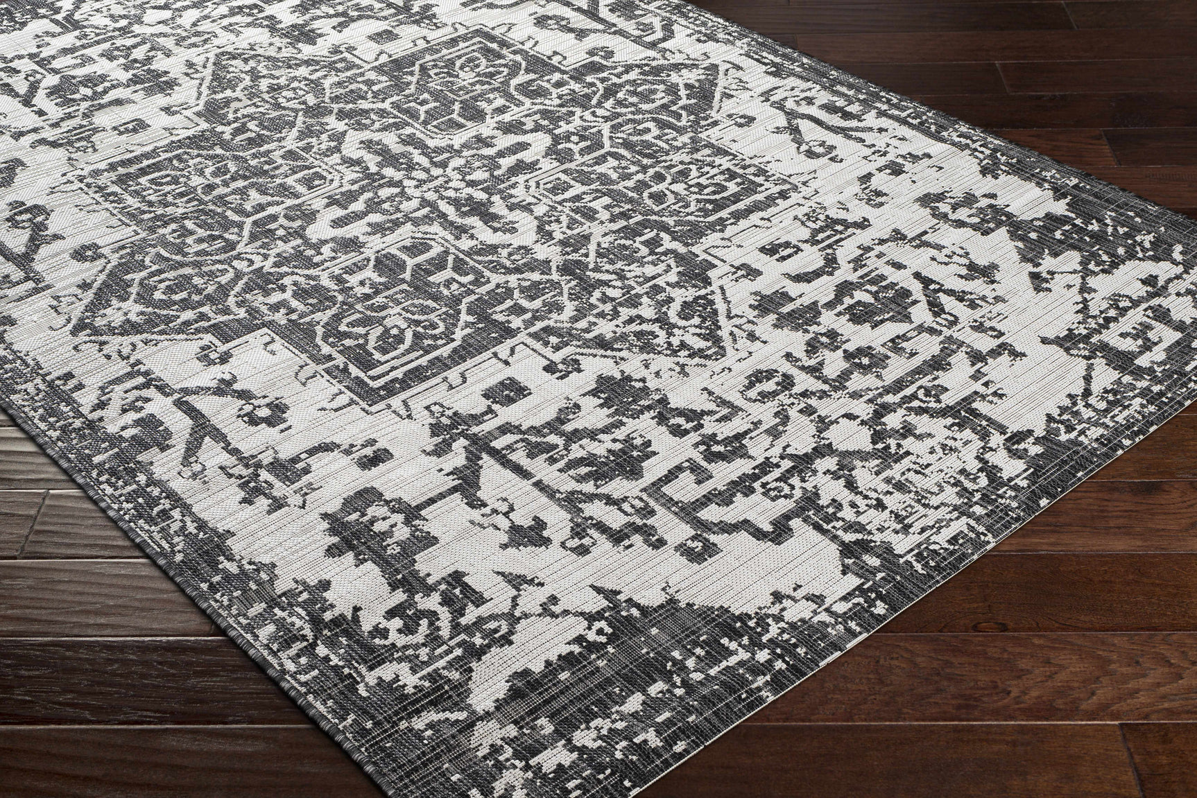 Charcoal Kilmacolm Indoor & Outdoor Area Rug - Clearance - Ornate Home