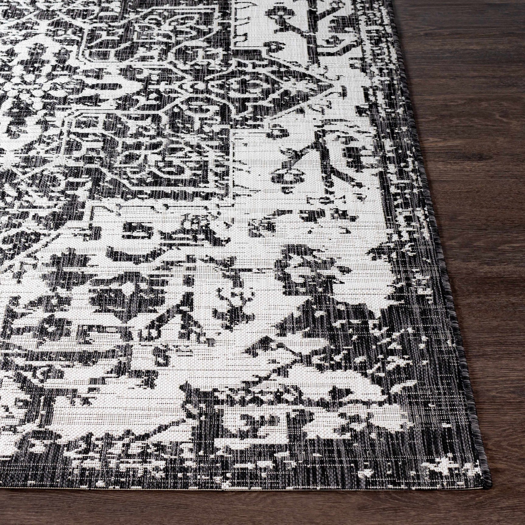 Charcoal Kilmacolm Indoor & Outdoor Area Rug - Clearance - Ornate Home