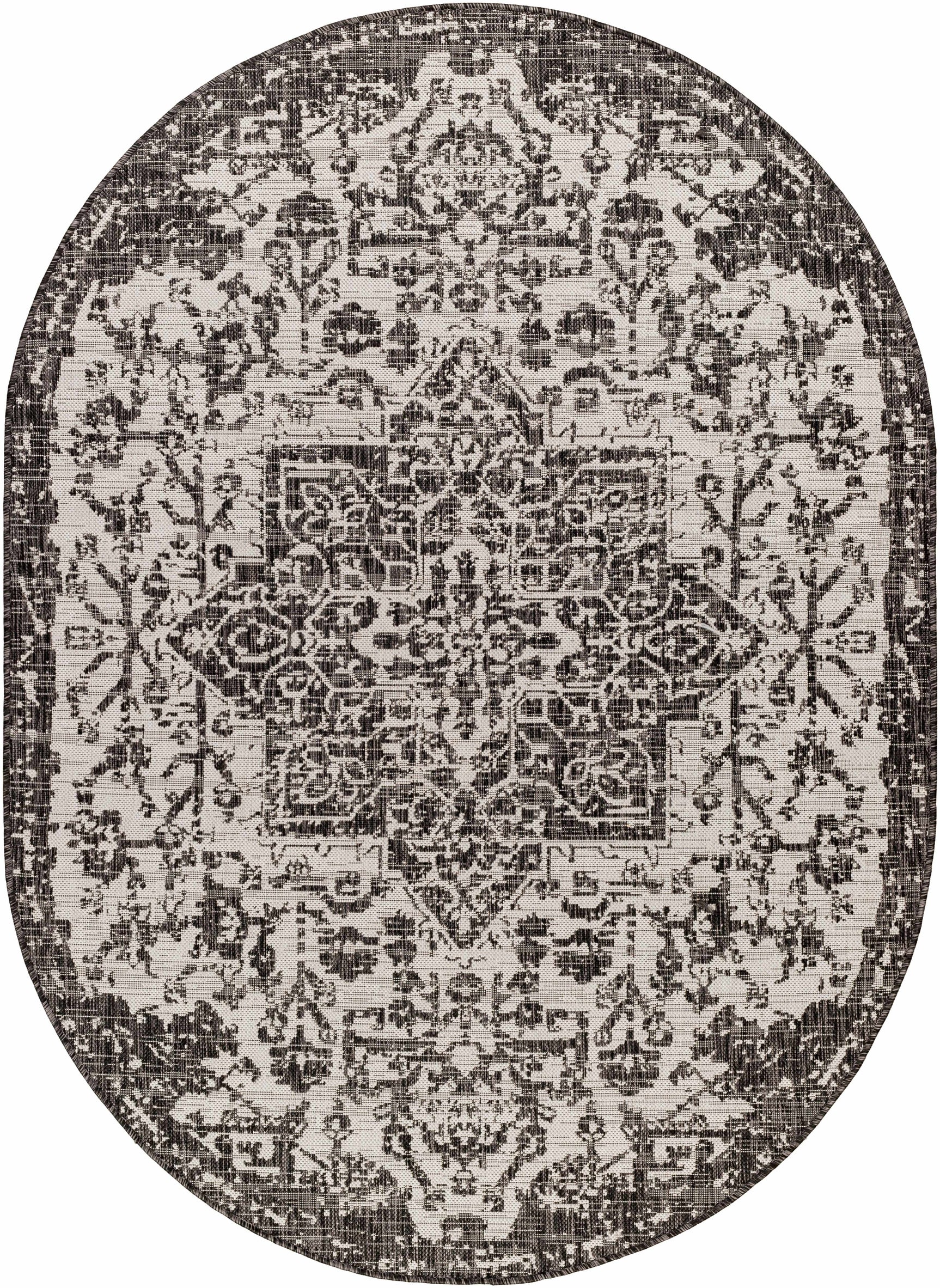 Charcoal Kilmacolm Indoor & Outdoor Area Rug - Clearance - Ornate Home