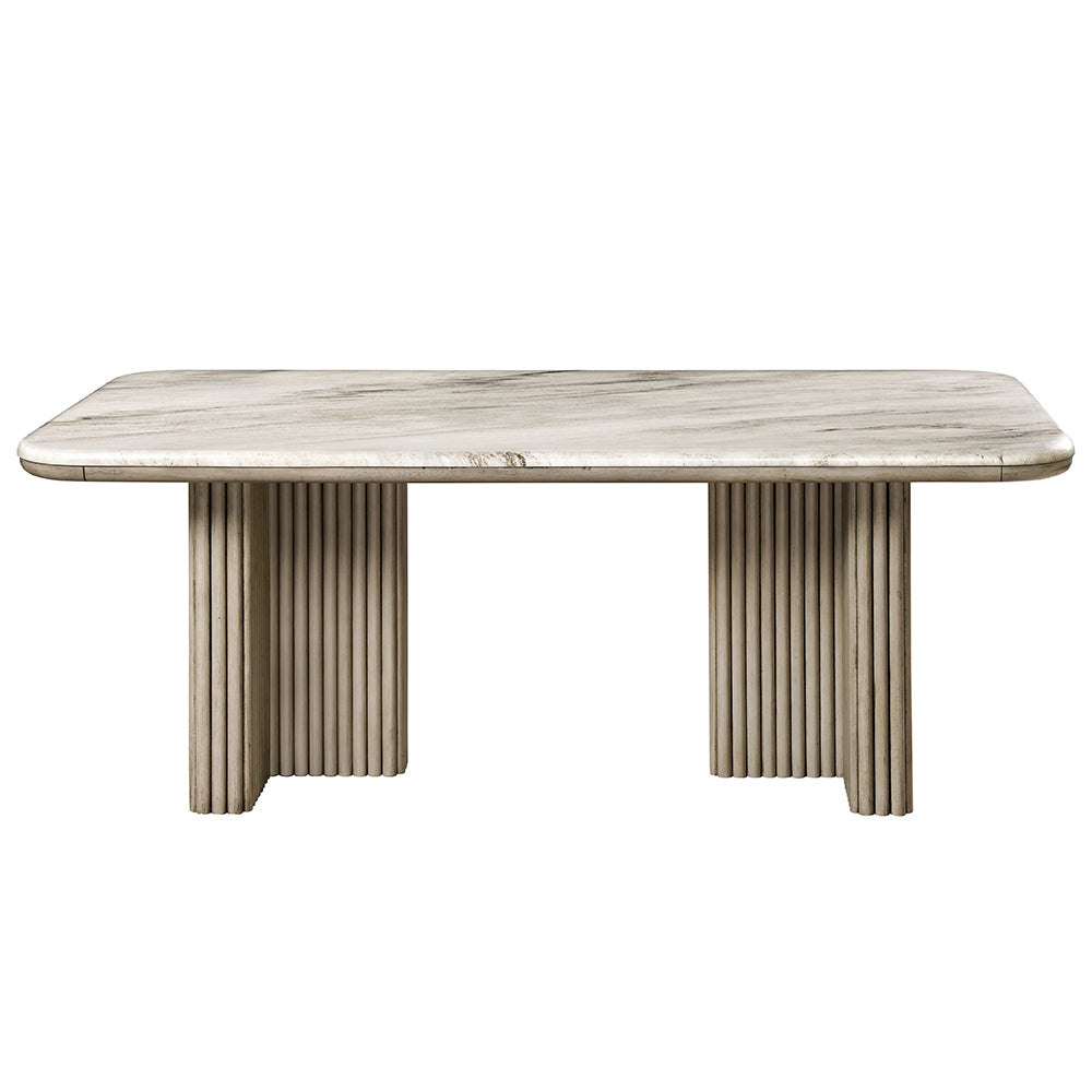 Charity Natural/Gray Oak Dining Table - Ornate Home